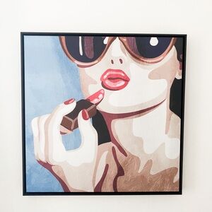 Modern Fashion Wall Art with Frame - 28” x 28” - Home Decor